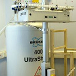 Close-up image of NMR spectroscopy equipment