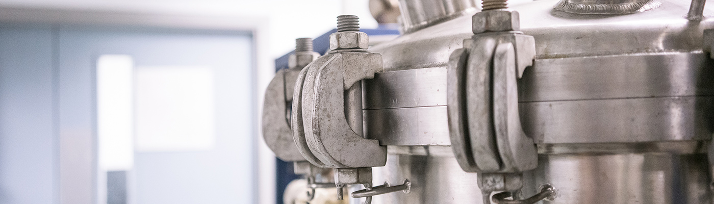 Close up of a fermenter in a biochemical engineering lab